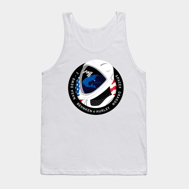 SpaceX Artwork for DM-2 Tank Top by edwinjones20